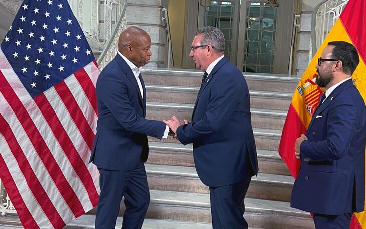 Encuentro entre el alcalde de Benidorm con el de Nueva York
